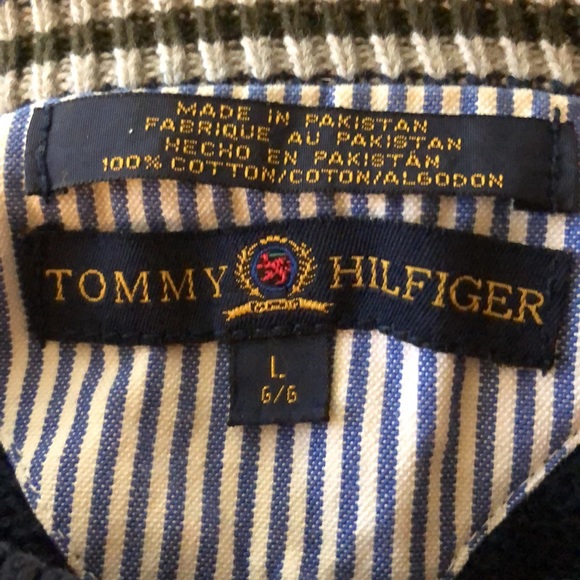 90's Tommy Hilfiger Vintage Dark Navy Y2k Sweater L - Picture 5 of 5
